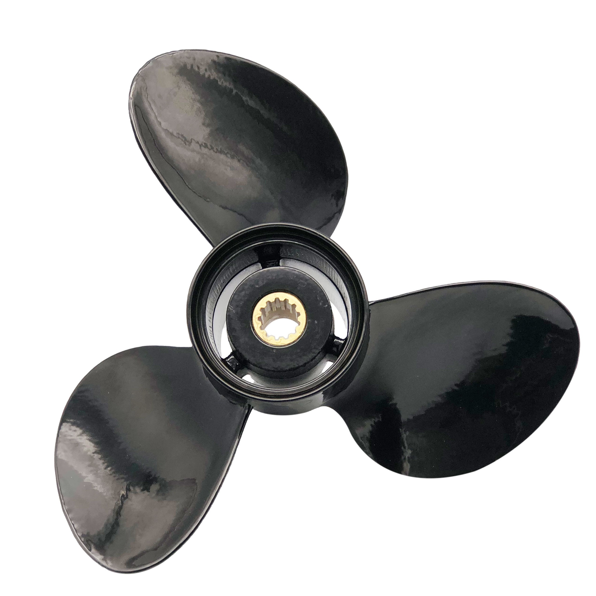 12 1/2 Dia. 13 Pitch 3 Blade RH Aluminum Propeller Fits 40-75 HP 3 3/8" Small Gearcase Model AR-3