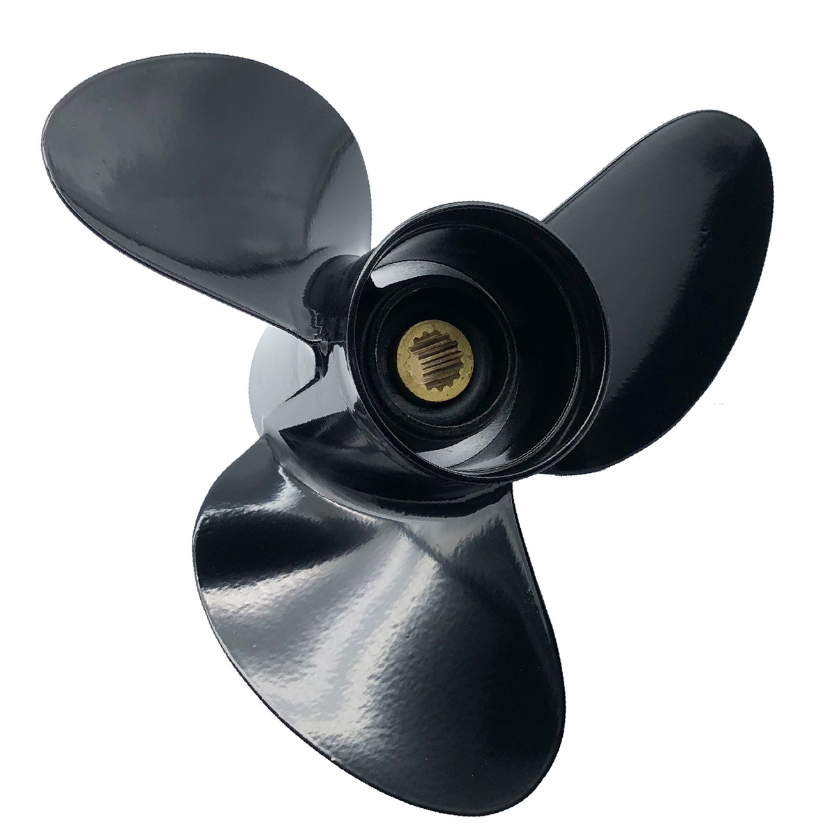 14 Dia. 19 Pitch 3 Blade RH Aluminum Propeller Fits 70-140 HP 4 1/4" Gearcase (13-Spline)  Model AR-3