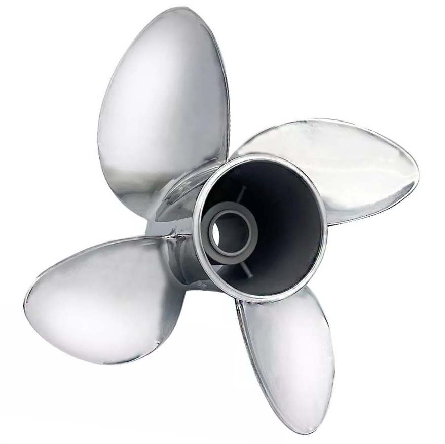 15 1/2 Dia. 17 Pitch 3 Blade RH Stainless Steel Propeller Fits E Series, 115 & Higher HP (Thru Hub Exhaust) 4 3/4" Gearcase Model IH-3