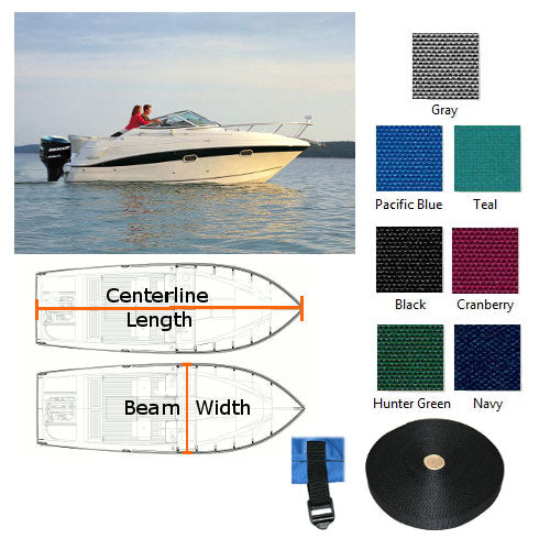 V-Hull Cuddy w/ Rails, I/O, Fits Bayliner Capri 1952 BW Cuddy Cabin I/O (2002-2002)