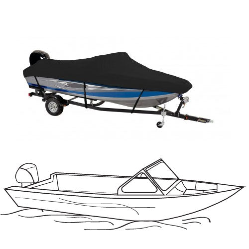 Aluminum Jet Boat I/O, Select Fit Boat Cover