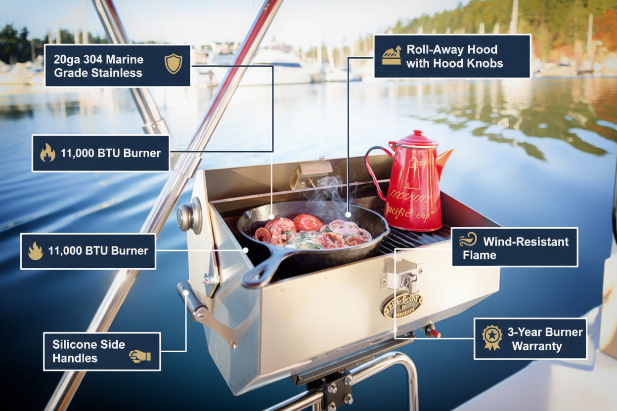 Dickinson Marine, Large Sea-B-Que Propane Barbecue / Grill