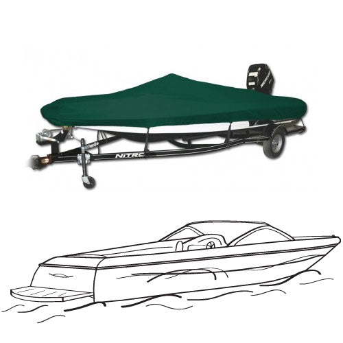 Conventional Tournament Ski Boat I/B, Select Fit Boat Cover