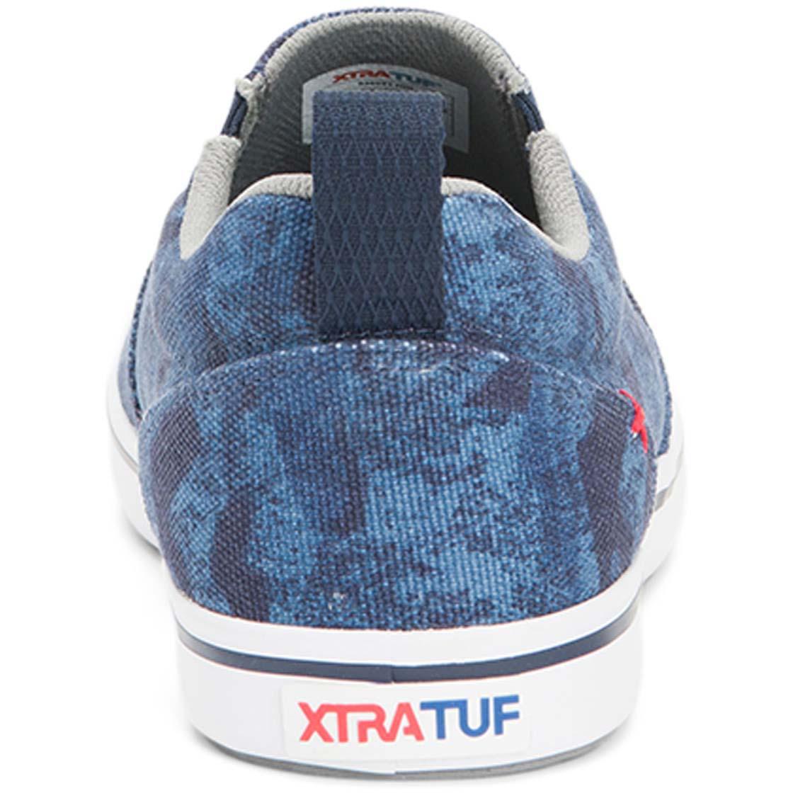 Open-Box Xtratuf Men's Sharkbyte Sustainable Deck Shoe, Blue Camo 10