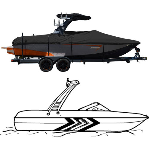 V-Hull Sport Arch Outboard, Select Fit Boat Cover
