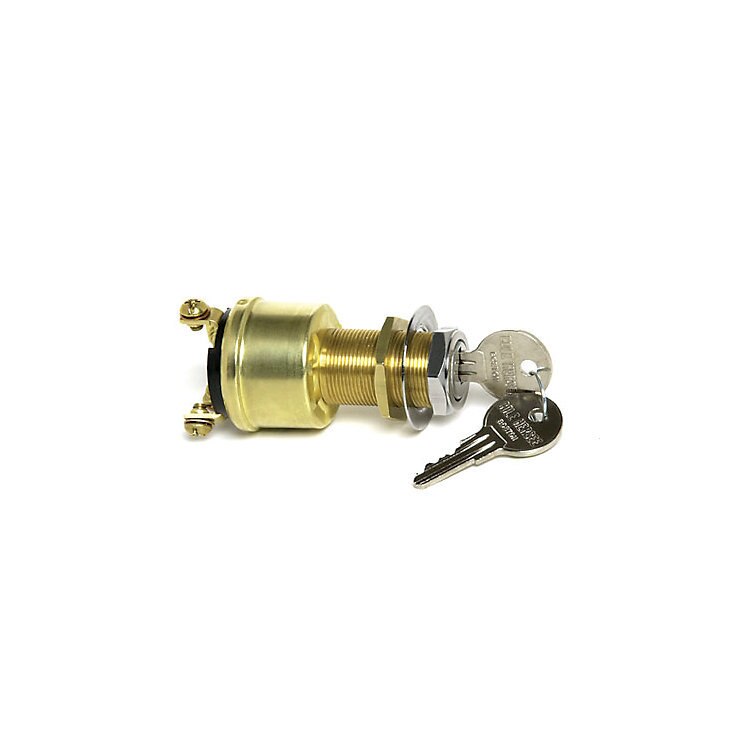 Sierra International MP41020 Brass 4-Position Conventional Off-Run-Start Switch with Terminal Type 4 Screw Tab Sierra International MP41020 Brass 4-Position Conventional Off-Run-Start Switch with Terminal Type 4 Screw Tab