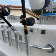 Taco - 4-Rod Transom Mount Rod Rack