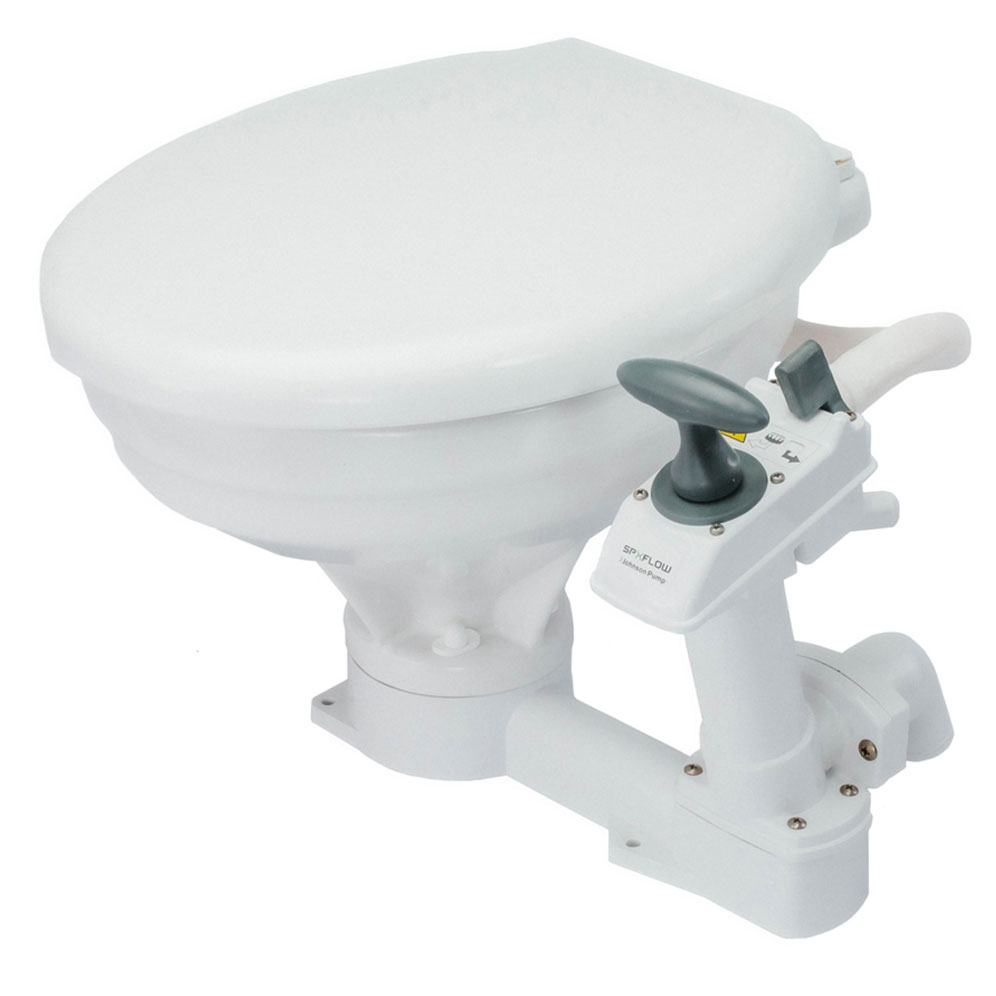 Johnson Pump AquaT Manual Marine Toilet, Compact & Models