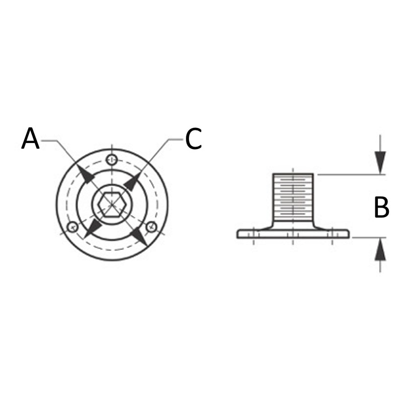 Sea Dog 329500-1 Fixed Boat Antenna Base White Nylon