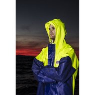 Stormline Crew 211 Heavy Duty Foul Weather PVC Jacket, XX-Large (XXL) Neon/Blue