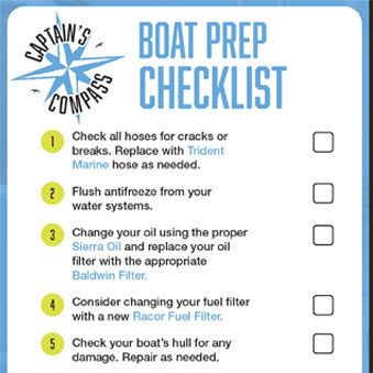 Boat Prep Checklist