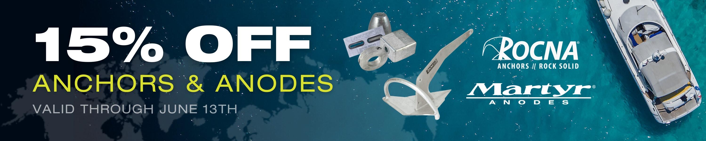 15% Off Anchors and Anodes